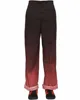 OEM Wholesale Men's 100% Cotton Ropa Rojo Hombre Black Bloody Red Tie / Dip Dye Trousers Twill Pants