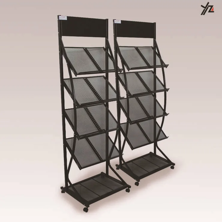 Good Quality Metal Wire Used Newspaper Display Rack/newspaper Wire
