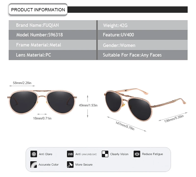 Luxury Full Rhinestone Frog Pilot Women Foldable Designer Sunglasses