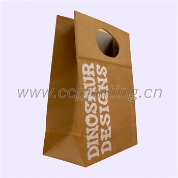 食品パッケージブラウンクラフト紙バッグ紙ハンドル Buy 茶色の紙袋 クラフト紙袋 食品紙袋 Product On Alibaba Com