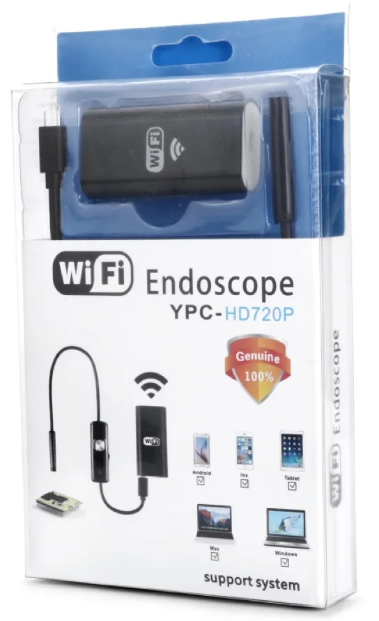 Ypc99 Wifi Hd 720p Electronic Endoscope Pipe Sewer Camera Flexible Borescope For Iphone Android