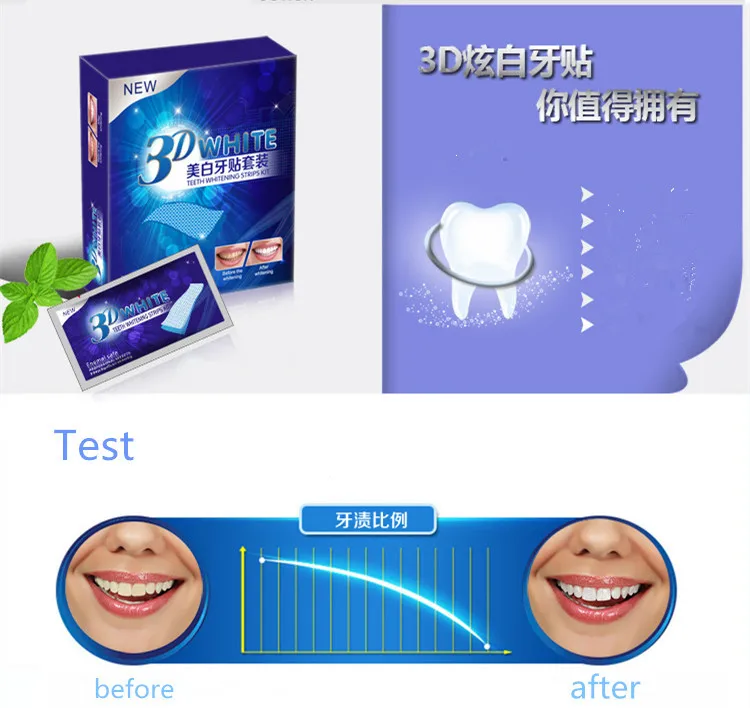 2015 Daily Need Product Teeth Whitening Strips Dry Strips Innovative 