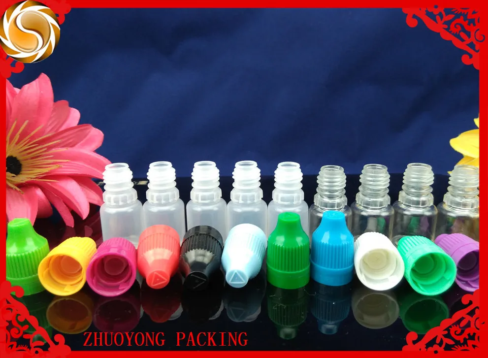 5ml 10ml 15ml Squeeze Liquid Glue Bottle With Childproof Cap Plastic
