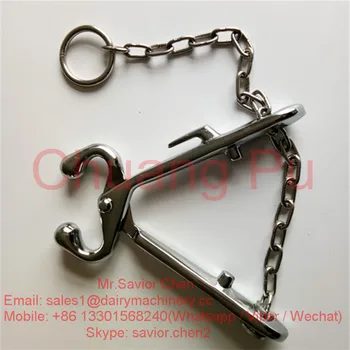 Dairy Farm Steel Cow Nose Tongs With Chain Cattle Nose Clip Buy Cow Nose Nose Tongs Nose Clip Product On Alibaba Com