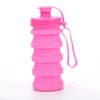 collapsible easily puts into the bag Food-Grade material Silicone bottle for Travel Sports and Outdoors with 290ml400ml