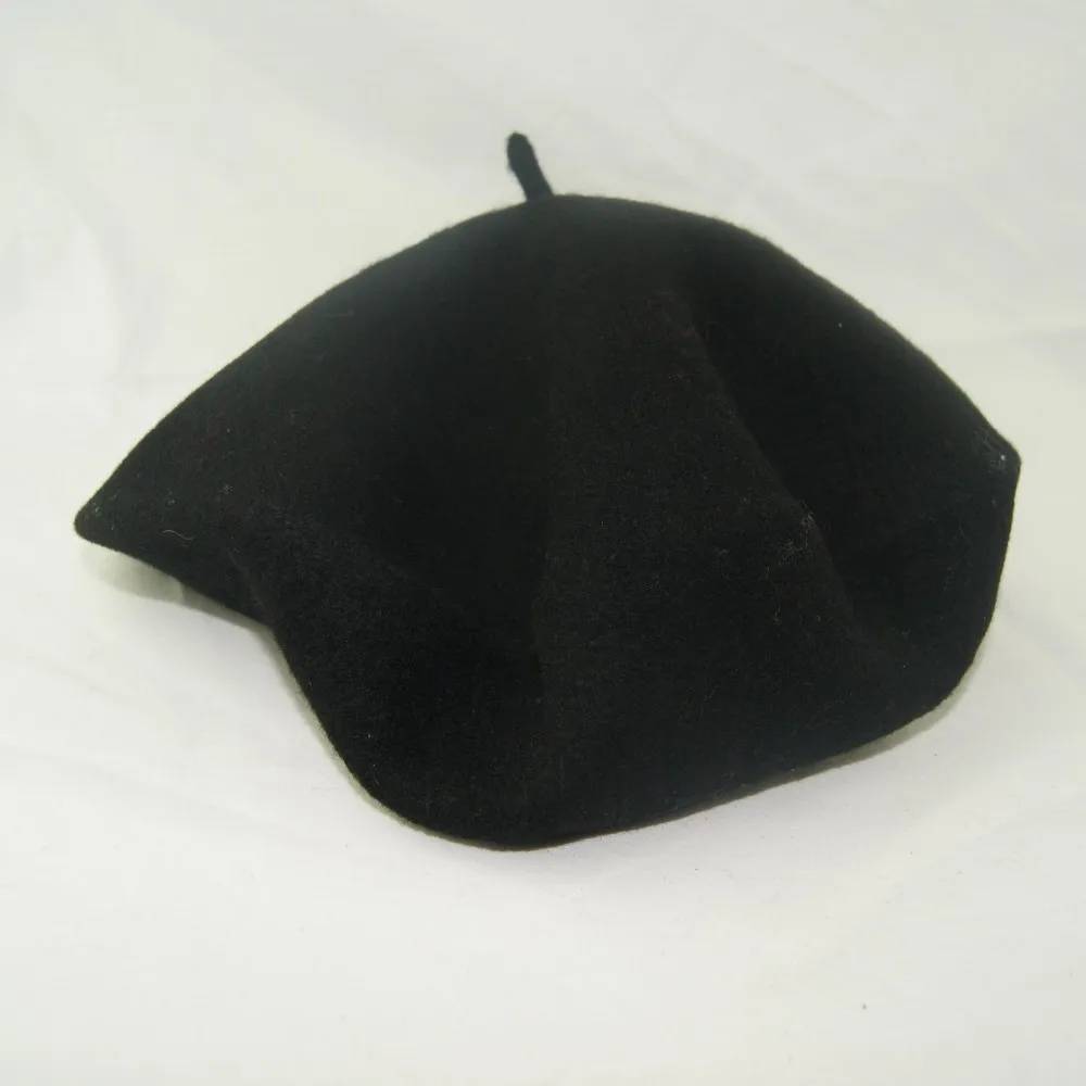 Wool Felt Army Military Beret Cap/hat For Men In Black Color - Buy Wool ...