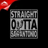 Silver Straight Otta ANTONIO SPURS Glitter Iron On Heat Transfer Hot Fix