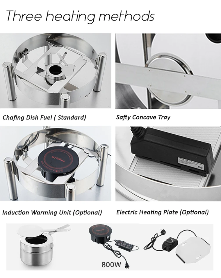 304 Stainless Steel Hydraulic Buffet Electric Food Warmer Soup Chafing ...