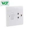 Good quality High reliability 16A 1 Gang 2 Pin socket outlet British Standard socket sell well in Bangladesh
