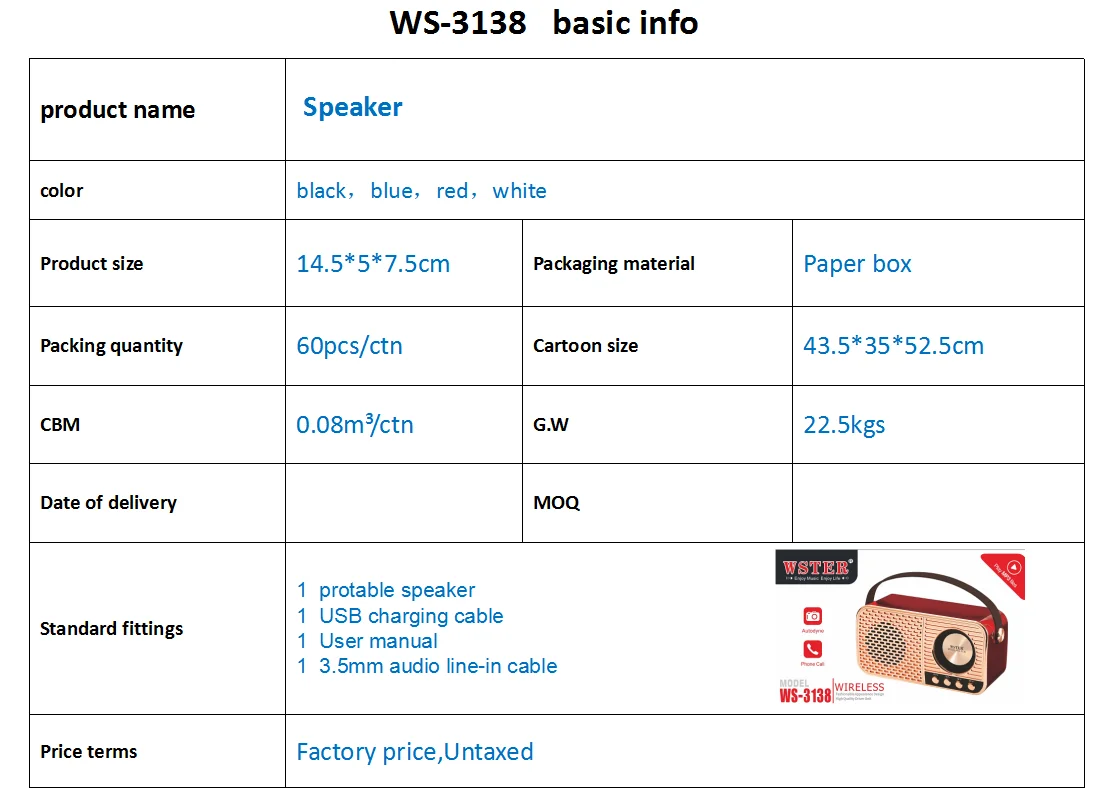 Portable Mini With TF Card USB FM Playback Line In Wireless Speaker - ANKUX.COM