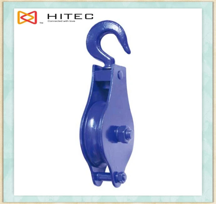 Ce Certificate Open Single Sheave Pulley With Hook Crane Block Open