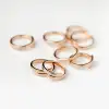 Trendy Jewelry Rose Gold Adjustable Ring Customized Blank Personalized Ring On Sale