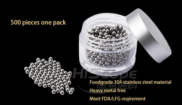 Bottle Cleaner Beads  - Pack Of 500 Premium Reusable Cleaning Balls For Wine Decanter and Glass Vessels