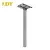 Outdoor ground mounted post for mailbox and parcel delivery box made of galvanized steel tube for garden and porch