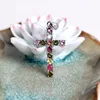 2017 New design pave setting tourmaline 925 silver pendant necklace wedding favors