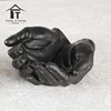 Custom art decoration modern bronze metal iron famous iron man hand sculpture