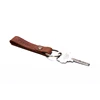 Brown Custom Logo Full Grain Crazy Horse Leather Keychain Wholesale