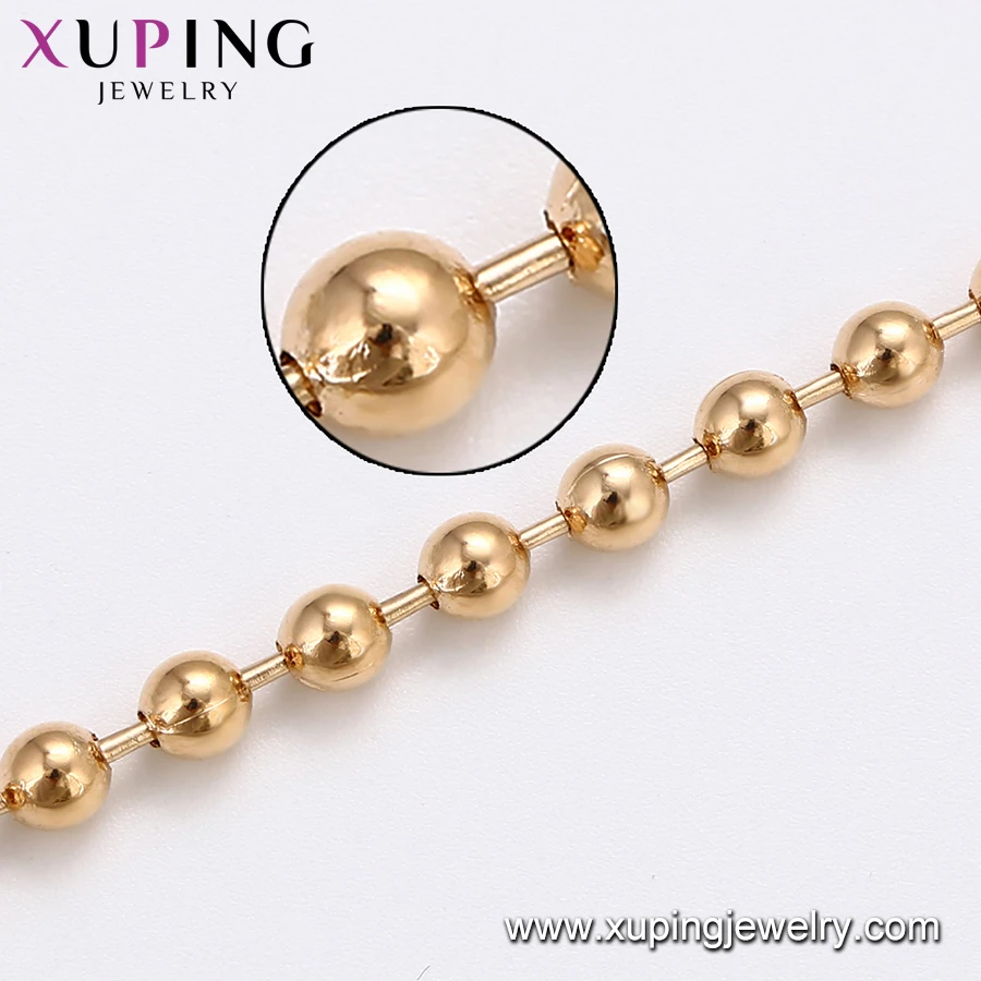 75185 Xuping Fashion Jewelry Made In China Wholesale Simple Gold Bead
