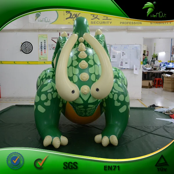 inflatable green dragon