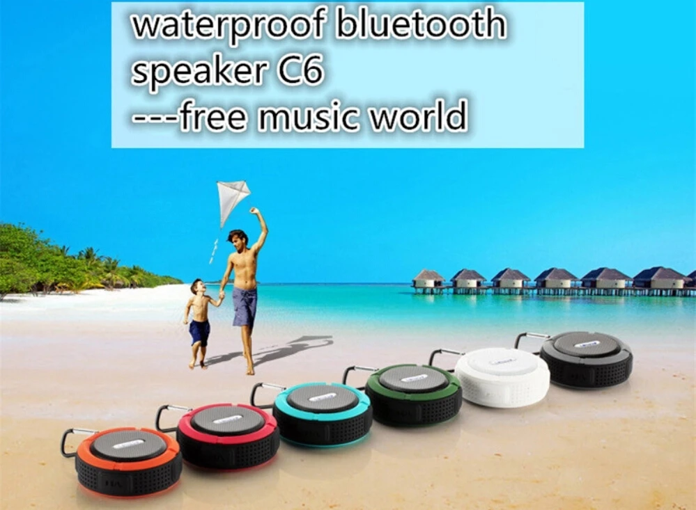 C6 Wireless Speakers Outdoor Portable Mini Speaker With Led Lights