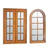 Arched Colonial Bar grill design Timber Window With IGCC SGCC Glasses CE Certificate