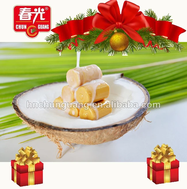 
Coconut flavor HALAL bulk candy, sweet Christmas holiday candy 