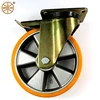 Mingze 8" PU on Aluminium Hub Caster/8 inch Europe PU Heavy Duty Alu. or CI Rim Castor/200*50 mm Dustproof ALU. Core Truckle