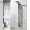 Swinging 4 levels stainless steel massage shower panel with led light