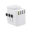 Manufacturer Supplier QC 3.0 Travel Charger 4 USB Charger Smart Earth Plug Travel Adapter