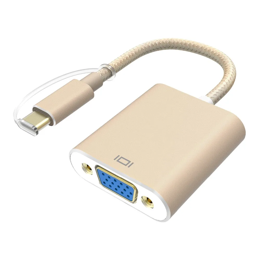 Usb-c To Vga,Type-c To Vga Adapter (thunderbolt 3 Port Compatible ...