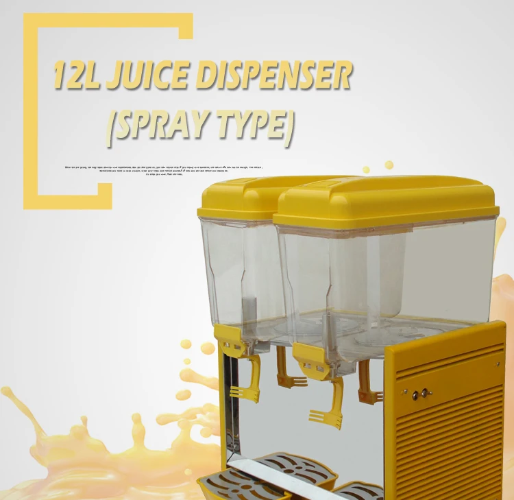 12l Juice Dispenser Spray Type Cold Juice Dispenser