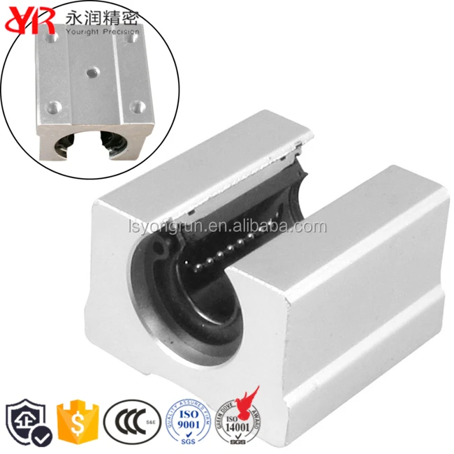 Pillow Block Linear Motion Aluminum Open Linear Bearings SBR40UU 40mm Shaft