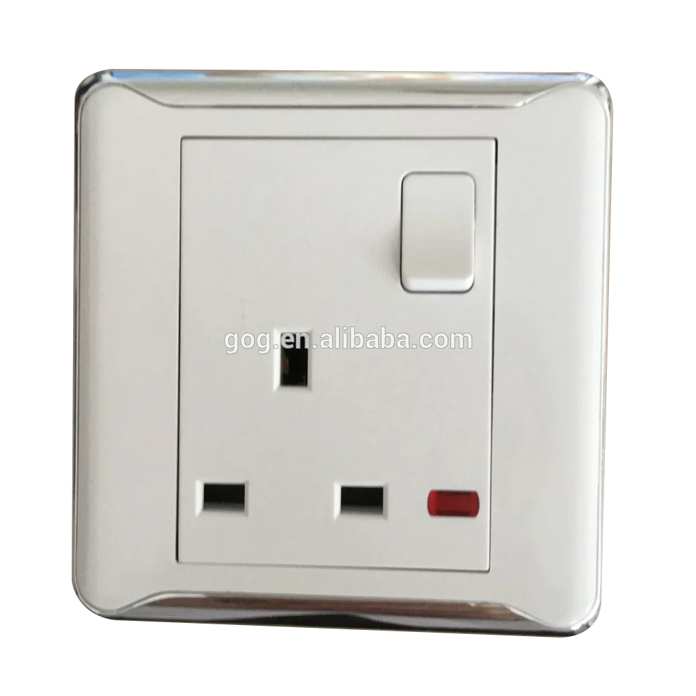 2020 Modern Uk Standard Wall Electric Switch And Socket Brand 13a Modern Uk Standard Wall Electric Switch