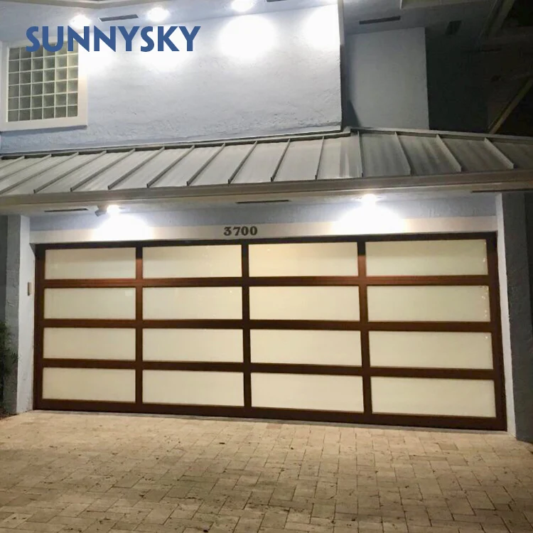 Safty Closing Electric Closer Prices Aluminum Garage Door In