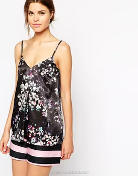 dark floral cami top fashion ladies summer tops backless floral