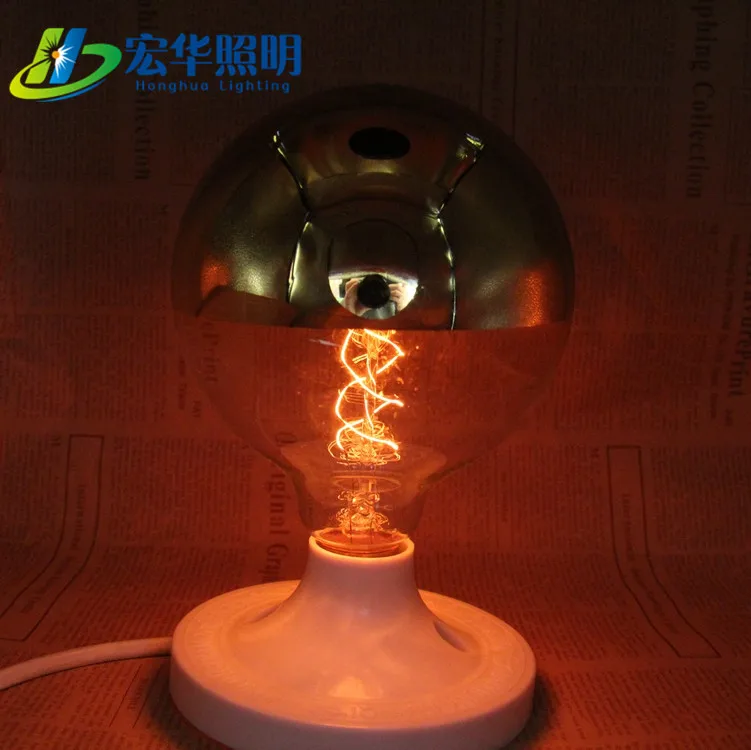 G125 40W Glass vintage Edison light filament lamp bulb for sale