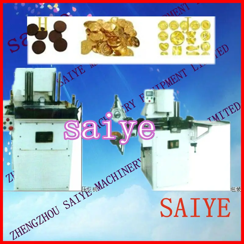 Chocolate Golden Coin Embossing Machine/chocolate Golden Coin Stamping