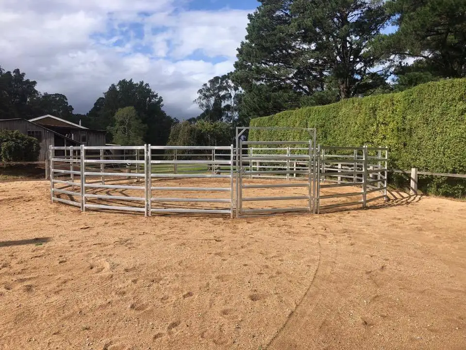 25 Panel+1 Gate Round Yard 17m Diameter Cattle Panels Fleet Farm Buy