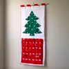 2018 new item Simple cloth felt advent calendar with activities to do in each pocket