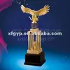 golden eagle and golf ball metal trophy cup award