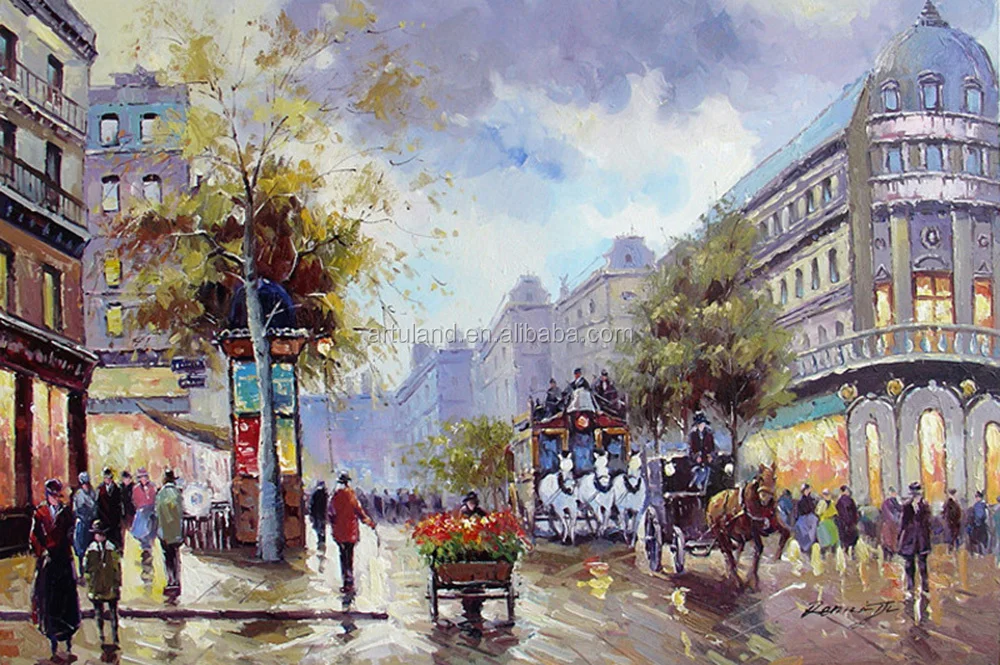 Famous Impressionist Paris Street Scene Canvas Knife Oil Painting For Home Dacoration Buy Paris Street Scene Oil Painting Product On Alibaba Com