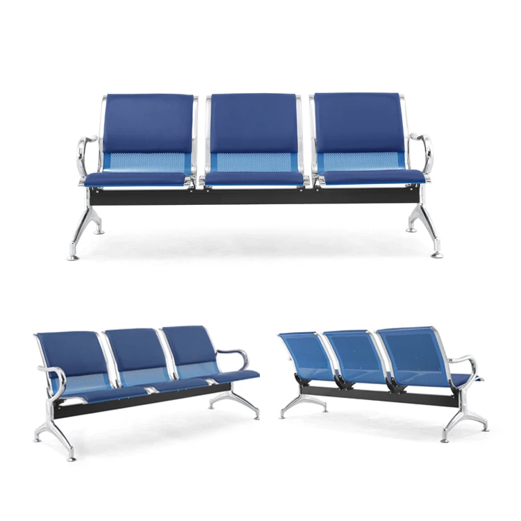 Cheap Steel Waiting Room Chairs For Airport Hospital Office Waiting