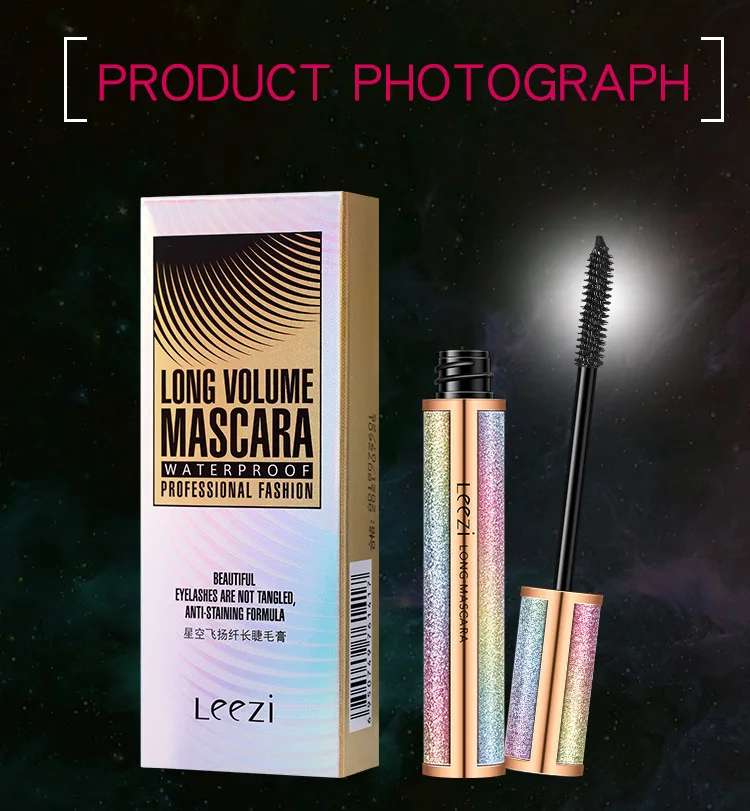 Leezi Shining Star Sparkle Tube Rich Eyelash Mascara Waterproof Thick