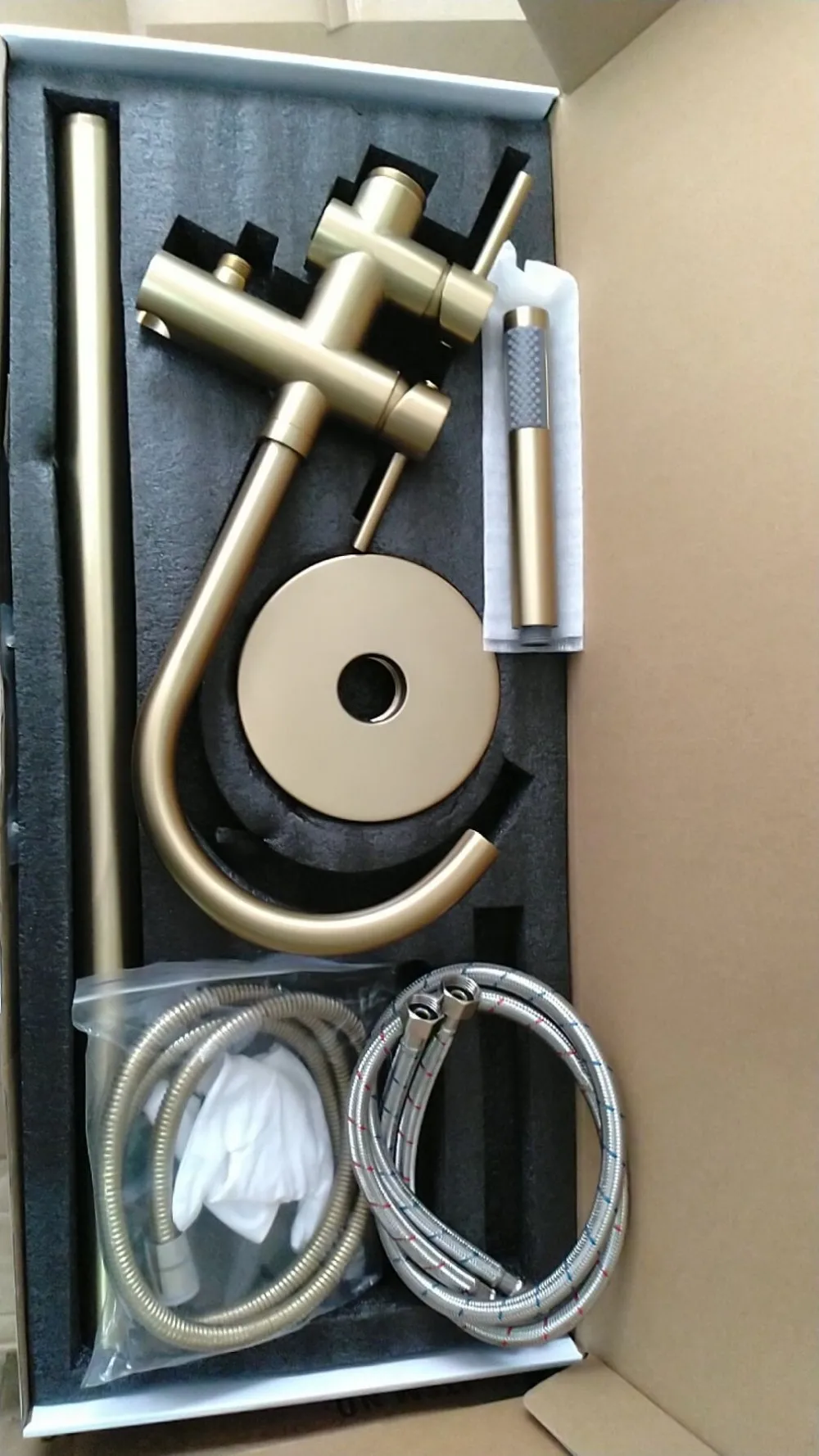 Brushed Gold Freestanding Bathtub Faucet Filler Bath Tub Faucet Buy