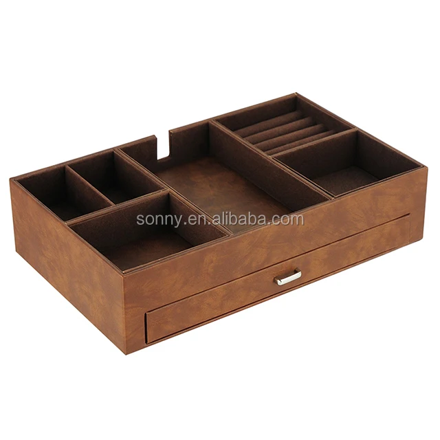 Large Catchall Valet Tray For Men And Women Nightstand And Dresser