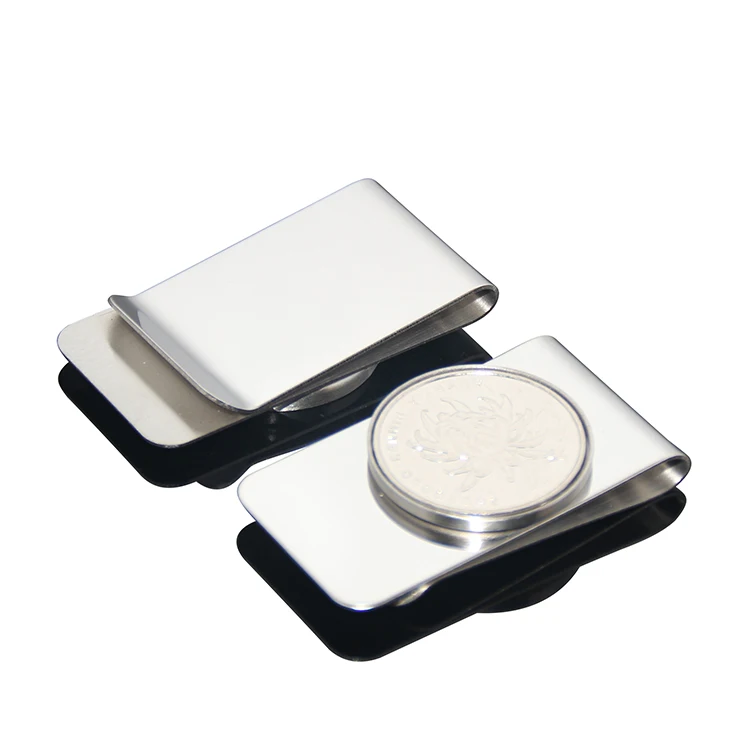 25mm Coin Bezel Stainless Steel Multifunction Pocket Cash Clip Blank