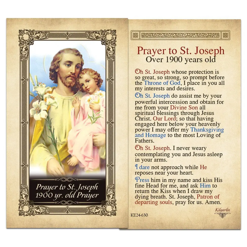 Printable Prayer To St Joseph To Sell House - Printable Templates