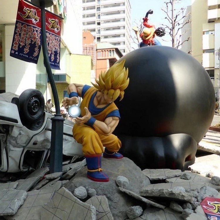 Movie Character Japanese Movie Fiberglass Lifesize Dragon Ball & One