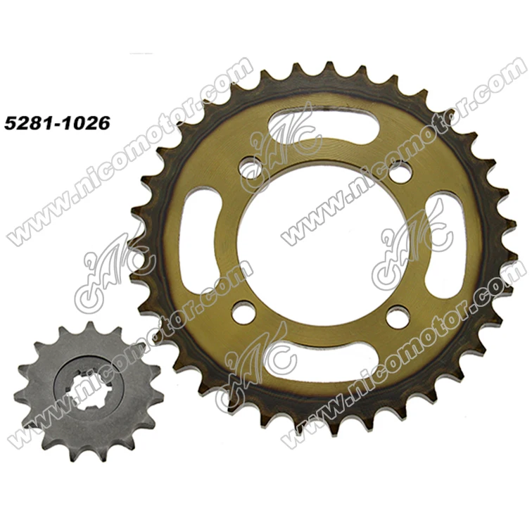 Bajaj Ct100 42842t14t Motorcycle Roller Chain Sprockets With High