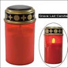 LED Grave Candle Eternal Light With Batteries Flicker Effect